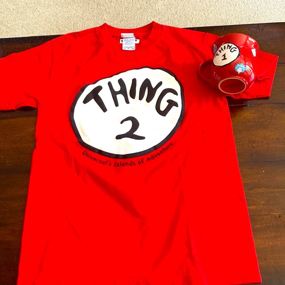 Universal Other - Thing 2 t-shirt and Thing 1 mug